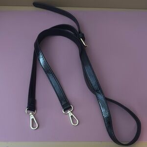 Black Leather Strap with Gold Hardware